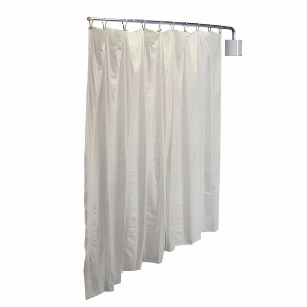 Antimicrobial Wall Mount Privacy Screen, 90in x 72in, Cream, R&B Wire Products, Mfr#: PST/AML/C